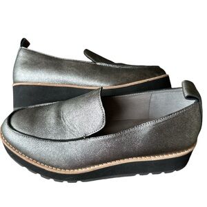 Eileen Fisher 7 Metallic Platform NEW!!!!
